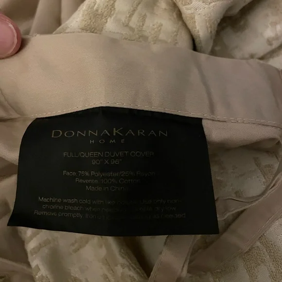 Donna Karan Fragment Duvet Cover Full/Queen Gold